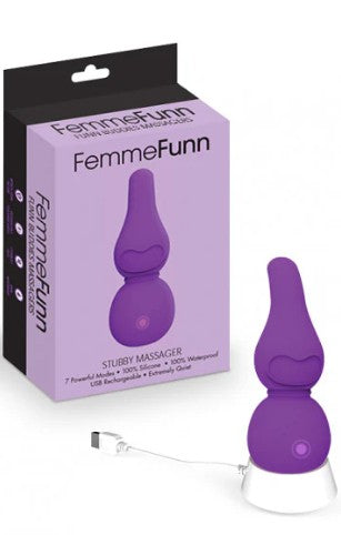 STUBBY MASSAGER BY FEMME FUN - MAUVE