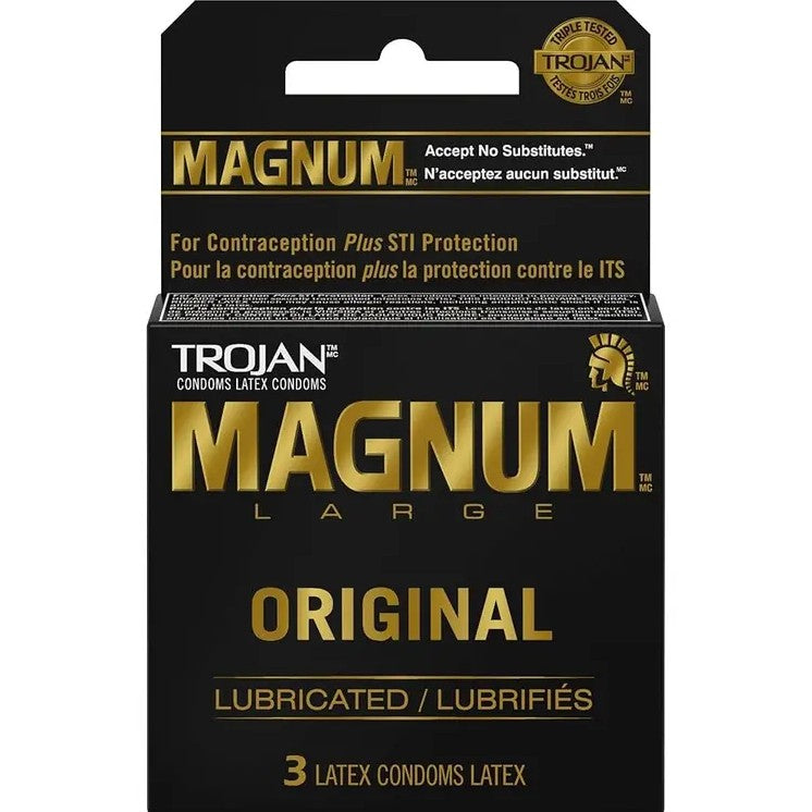 CONDOM TROJAN MAGNUM LARGE PQT DE 3