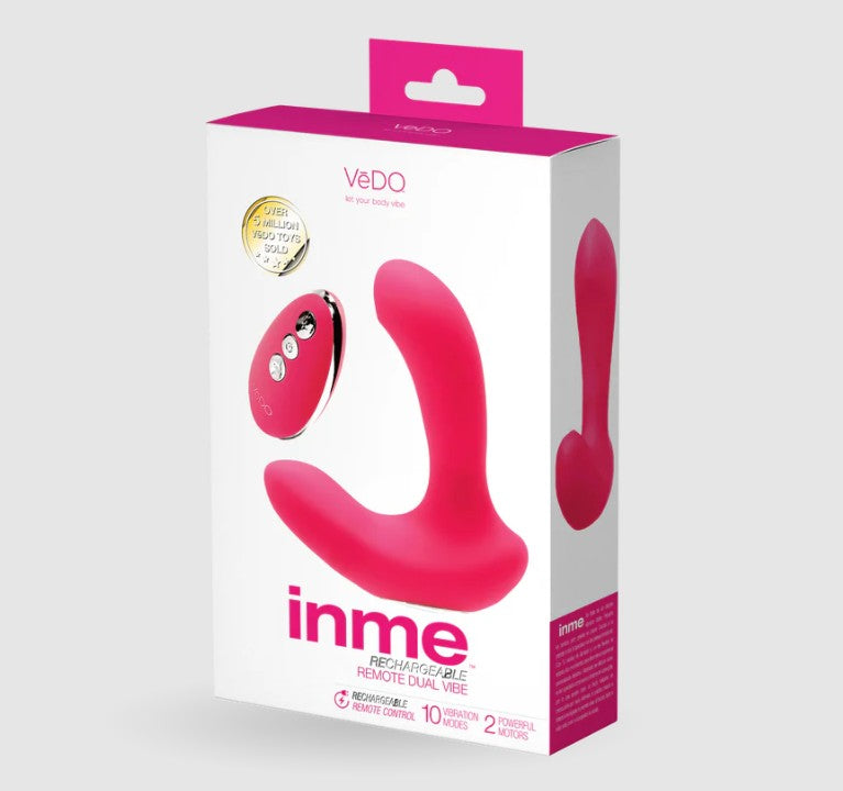 INME RECHARGEBLE DUAL VIBE WITH REMOTE - PINK - VÉDO