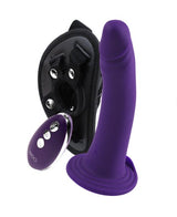 DIKI-MAUVE- RECHARGEABLE VIBRANT+DILDO+HARNAIS