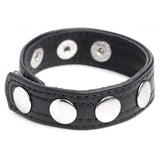 LEATHER SPEED SNAP COCK RING