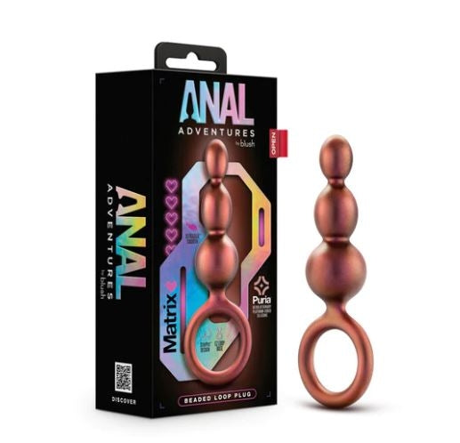 ANAL ADVENTURE - MATRIX BEADED LOOP PLUG COPPER