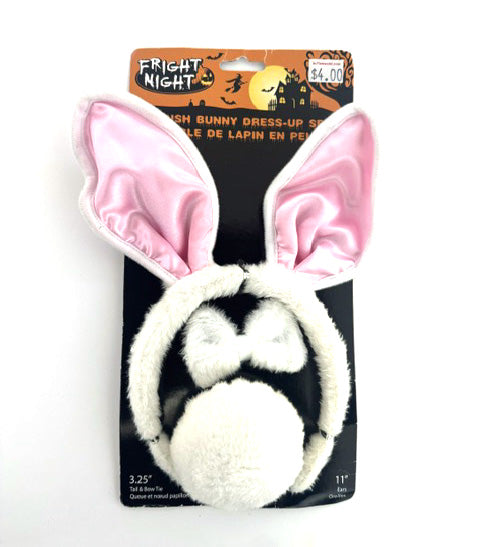ENSEMBLE OREILLES ET QUEUE LAPIN