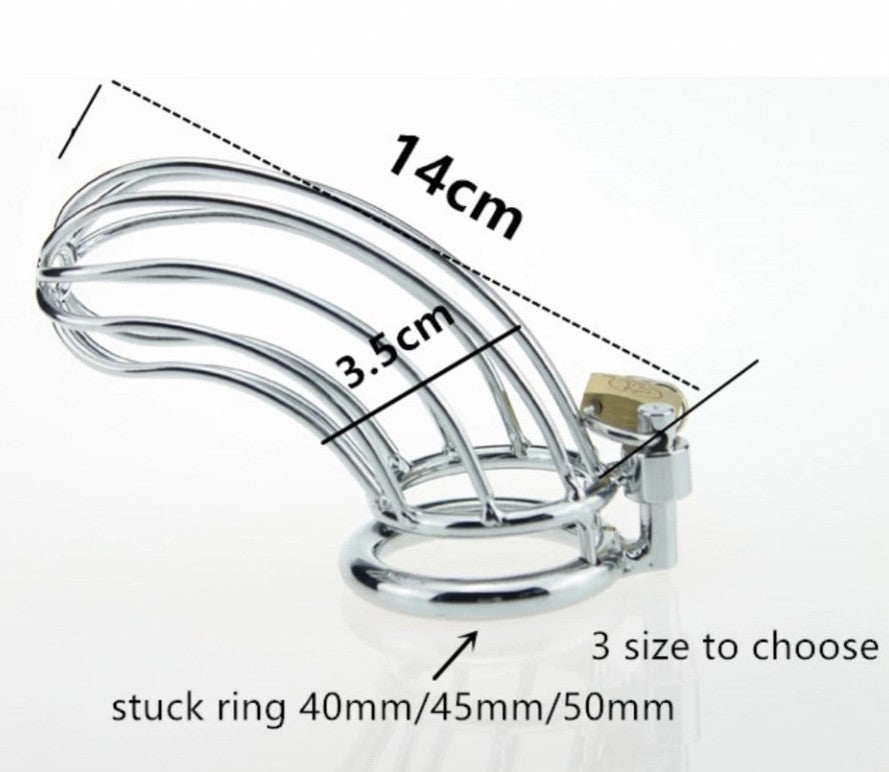 STAINLESS STEEL BIRD CAGE COCK CAGE