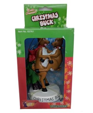 CHRISTMAS BUCK ORNAMENT