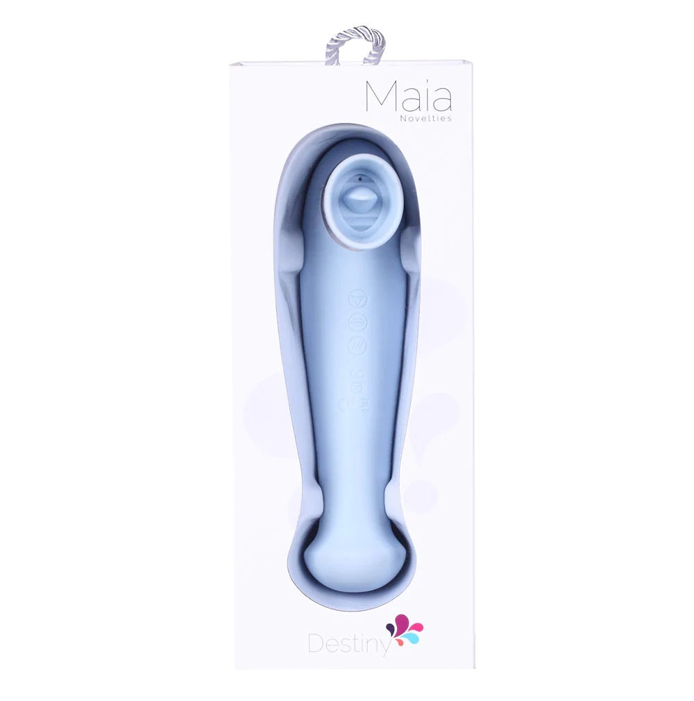 DESTINY - JOUET À SUCTION ET VIBRATION - BLEU - MAIA
