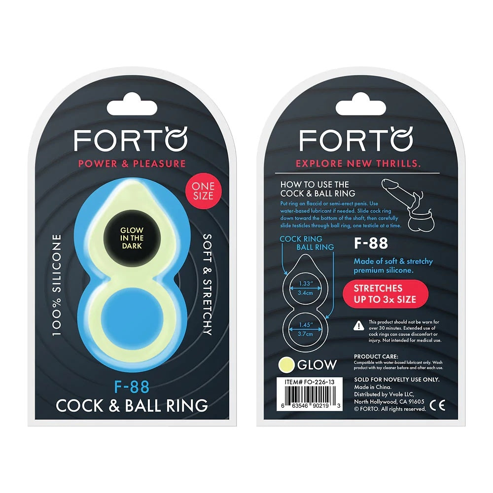 FORTO - ANNEAU D'ERECTION - F-88 - GLOW GREEN