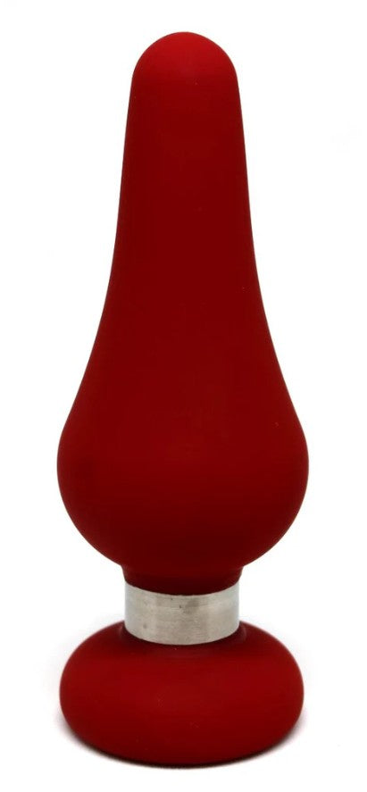 TEAR DROP SILICONE PLUG-RED-MEDIUM