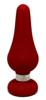 TEAR DROP SILICONE PLUG-RED-MEDIUM
