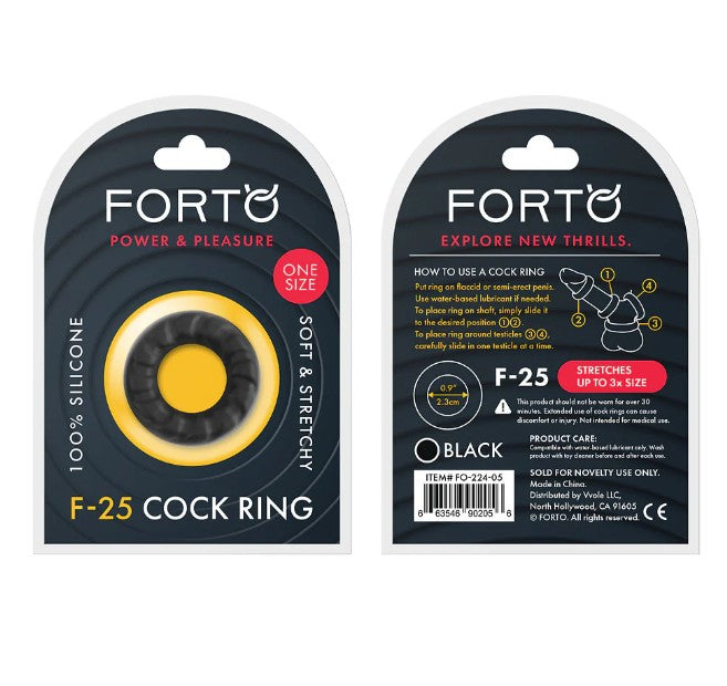 FORTO - ANNEAU D'ERECTION - F-25 - NOIR