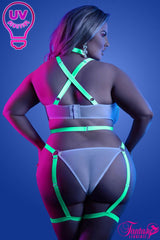 GLOW - NIGHT VISION - TEDDY DESIGN CROISÉE EN DENTELLE