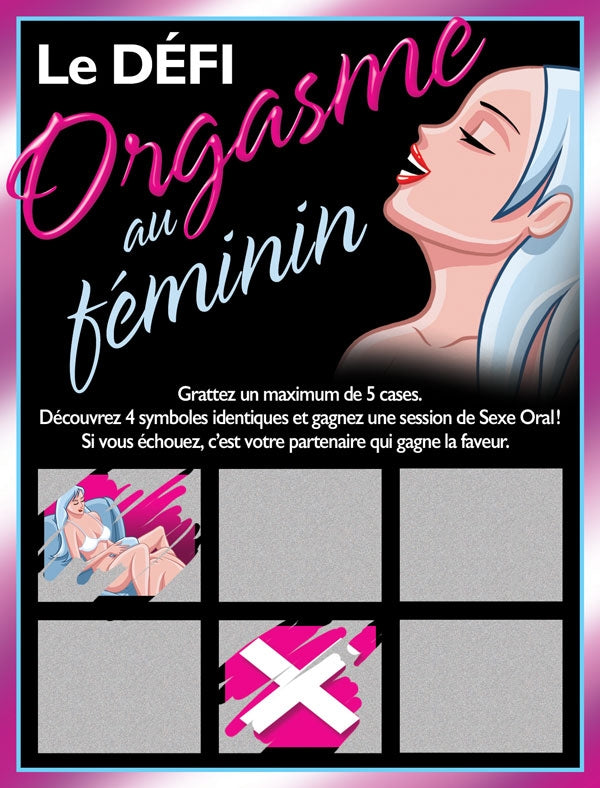 LE DÉFI ORGASME AU FÉMININ (GRATTEUX)