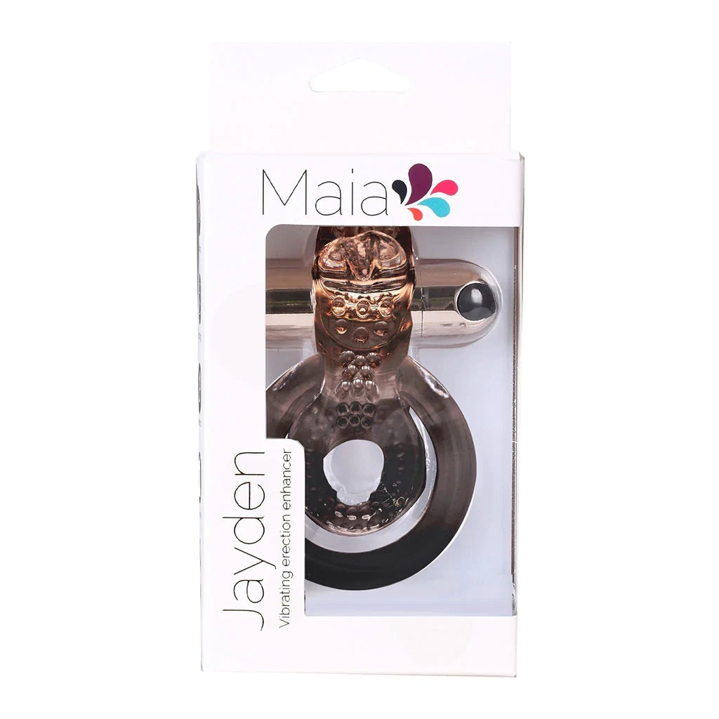 JAYDEN - ANNEAU D'ERECTION VIBRANT - ROSE/GOLD