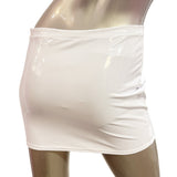 LA PVC - JUPE LONGUE AVEC ZIPPER BLANC