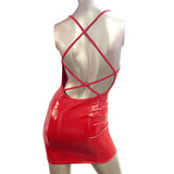 LA PVC - L'ENTRECROISE´E ROBE ROUGE