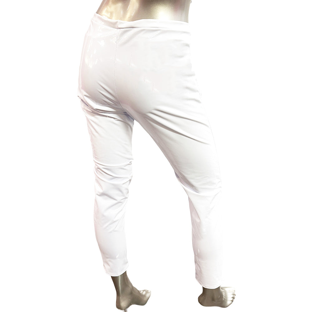 LA PVC- DOMINATRICE BAS PANTALON BLANC