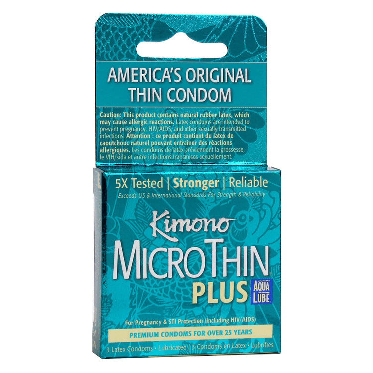 KIMONO - MICRO THIN PLUS AQUA LUBE - BOITE 3