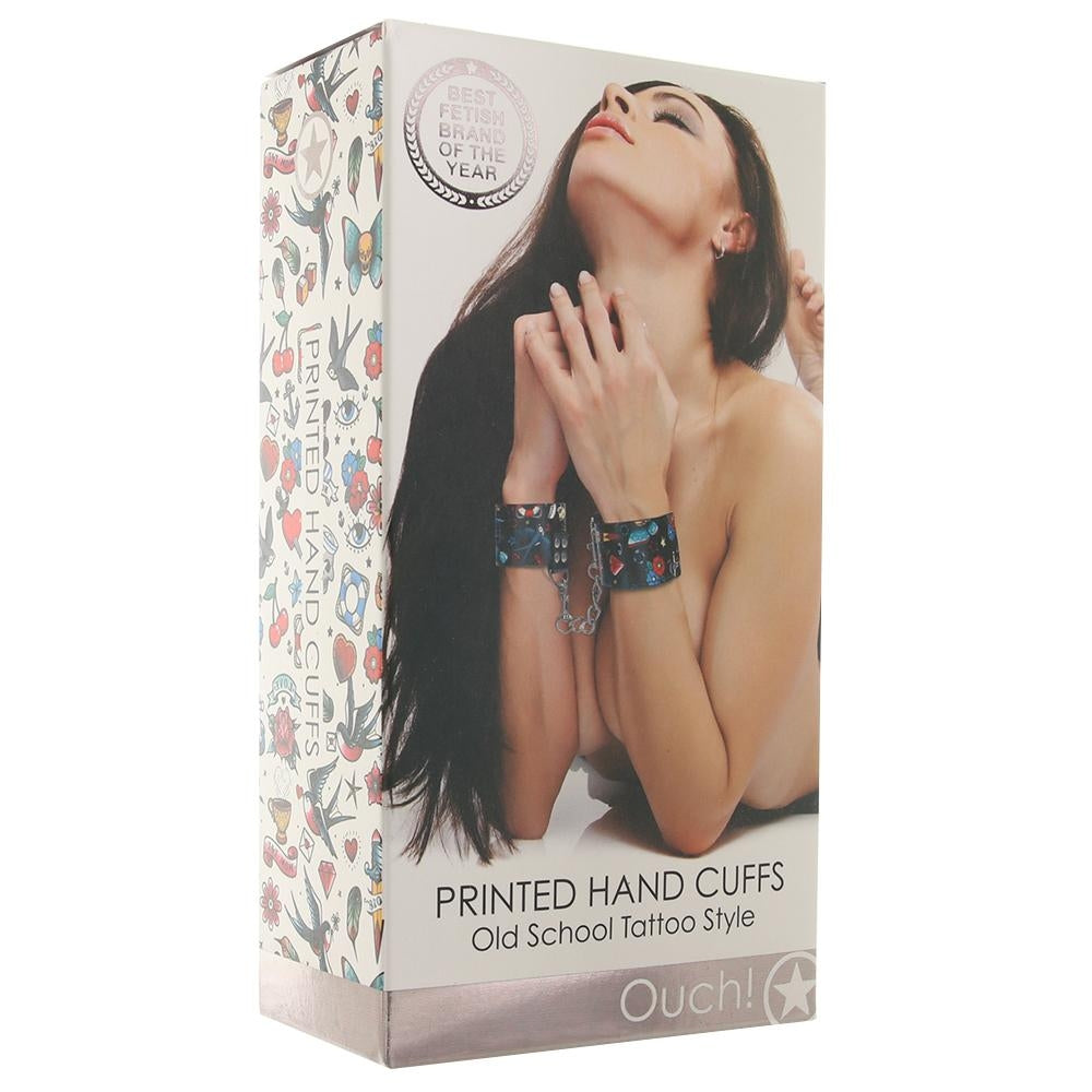OUCH! -  PRINTED HAND CUFFS - OLD SCHOOL TATTOO