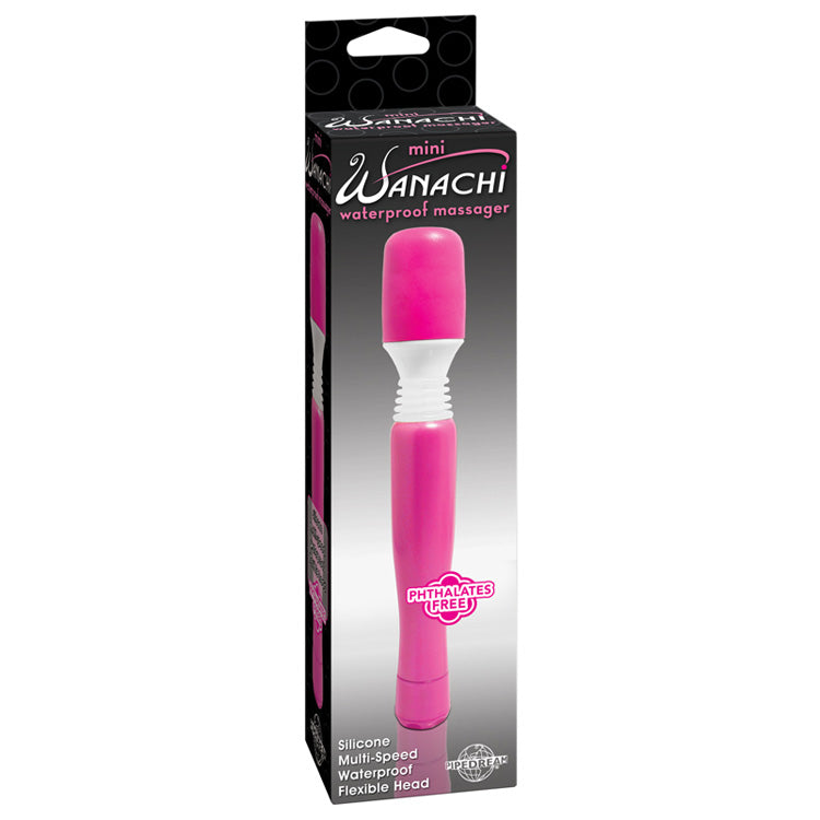 MINI WANACHI WATERPROOF MASSAGER 8'' PINK