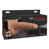 Fetish Fantasy 7.5" Hollow Squirting Strap-On with