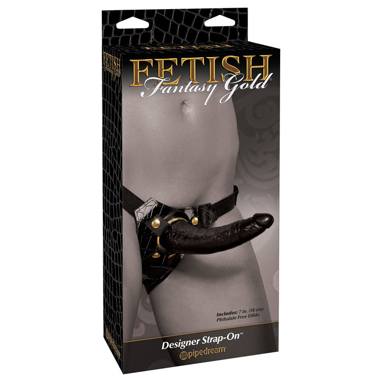 FETISH FANTASY GOLD - DESIGNER STRAP-ON