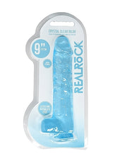 REALROCK - 9 '' REALISTIC DILDO WITH BALLS - BLEU
