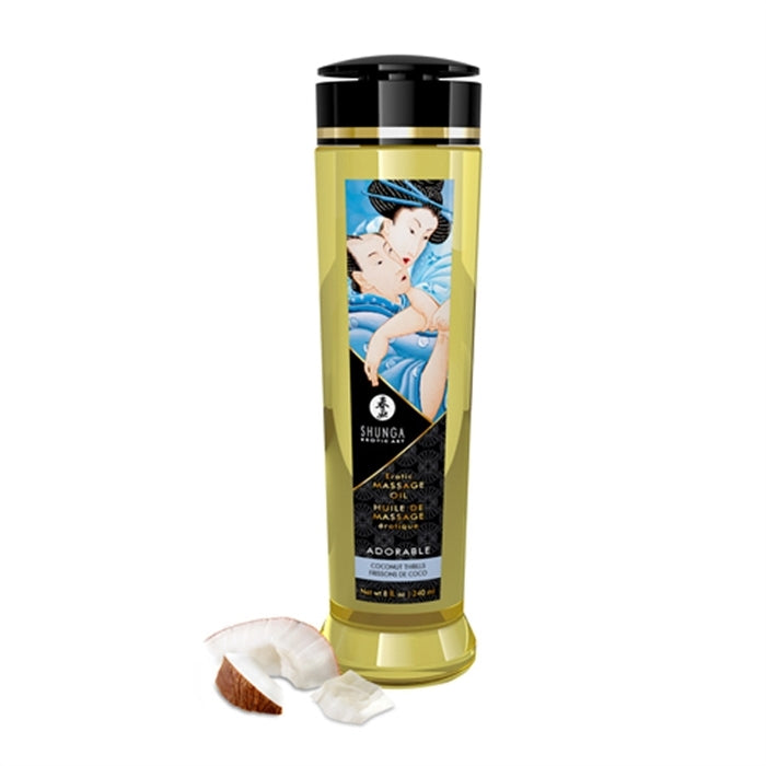 SHUNGA HUILE À MASSAGE - ADORABLE - FRISSON DE COCO