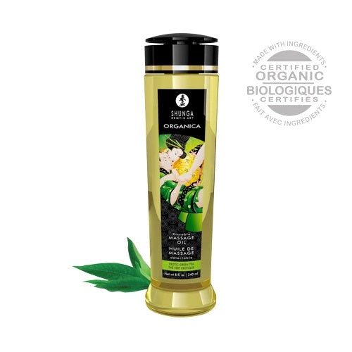 SHUNGA HUILE À MASSAGE - ORGANICA - THÉ VERT EXOTIQUE