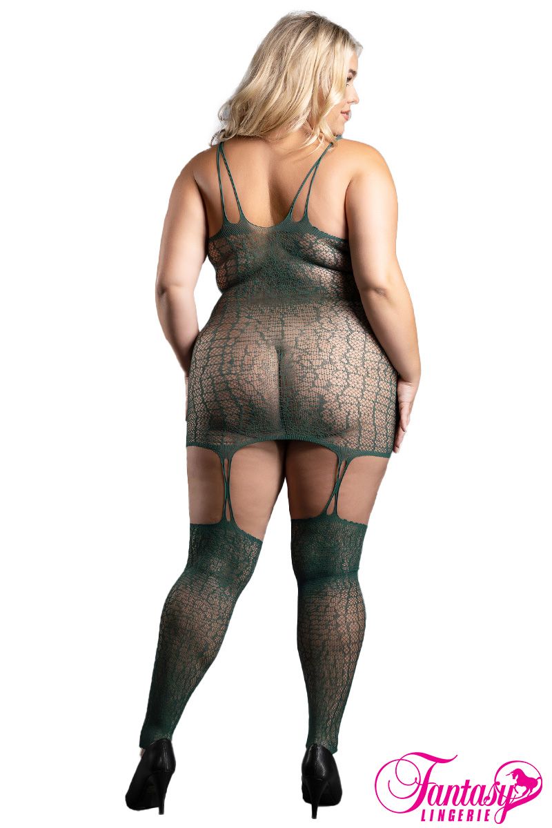 ROBE CROCO SANS PIED VERT QUEEN