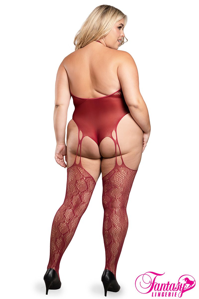 BODYSTOCKING TEDDY PEAU SERPENT QUEEN