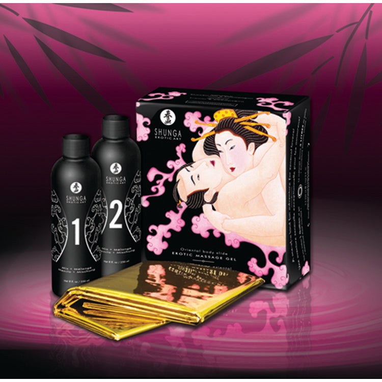 SHUNGA GELÉE MASSAGE ÉROTIQUE FRAISE-CHAMPAGNE