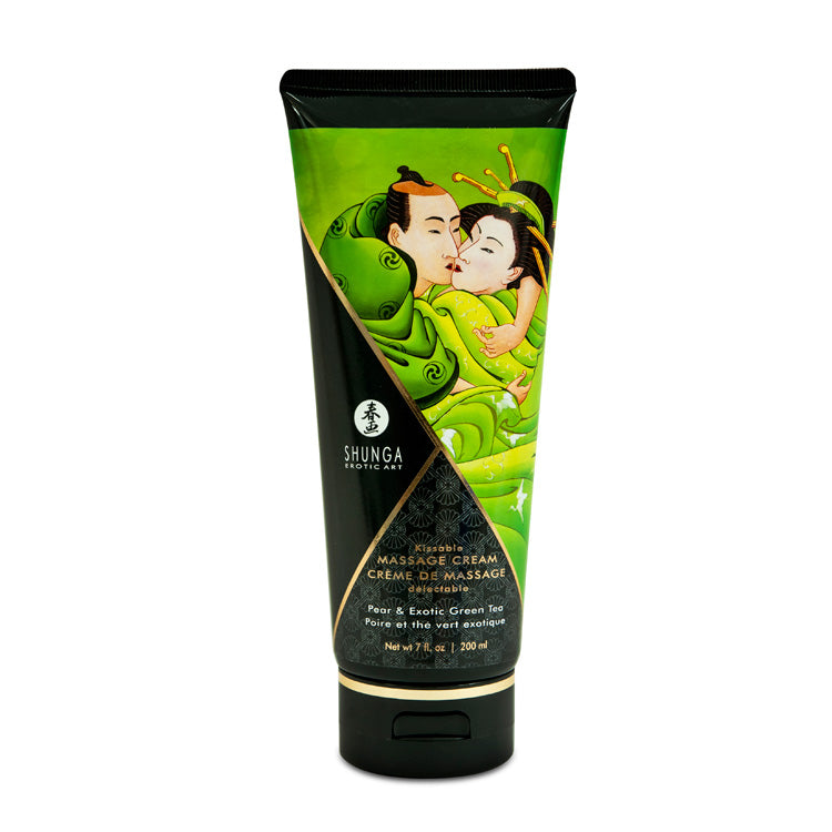 SHUNGA CREME DE MASSAGE COMESTIBLE POIRE ET THE VERT EXOT