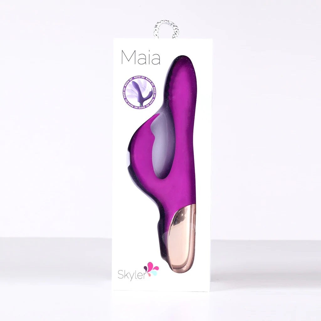 SKYLER - VIBRATEUR FLEXIBLE - MAUVE - MAIA